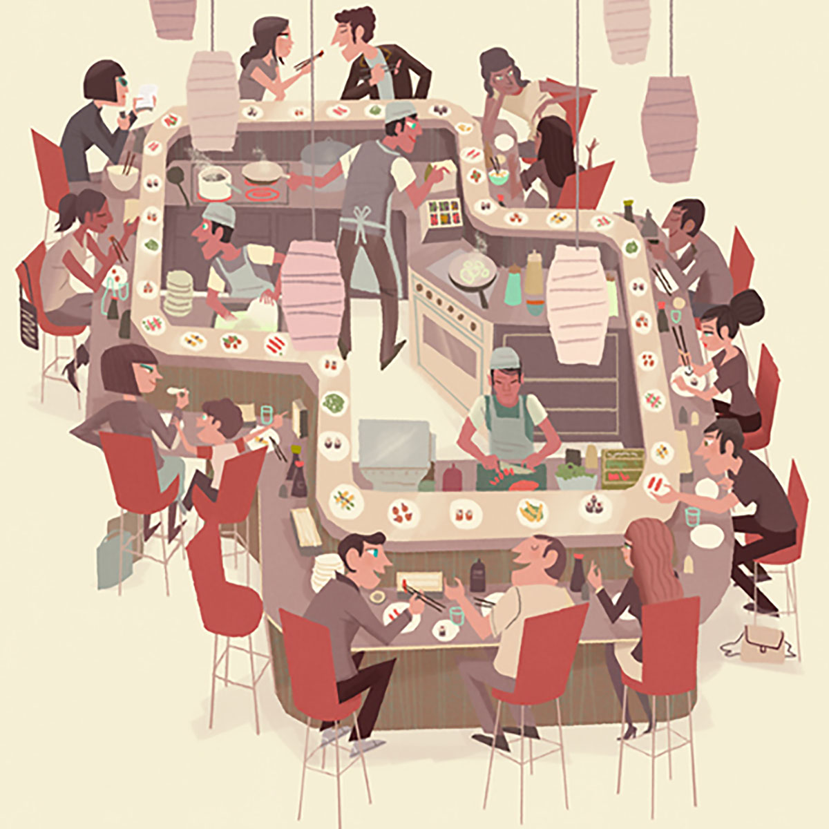 © Steve Scott, Sushi Train