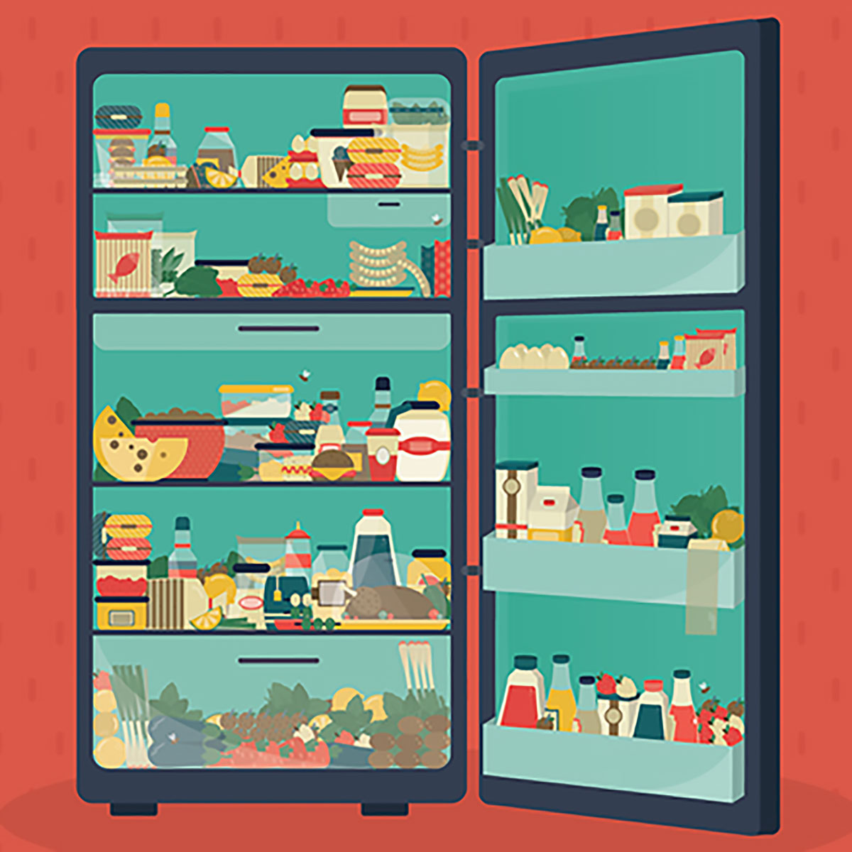 © Kavya Singh, The Overstuffed Fridge