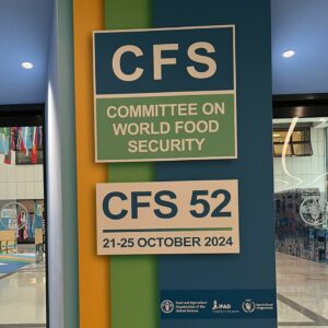 EStà at CFS, 52th Committee on World Food Security